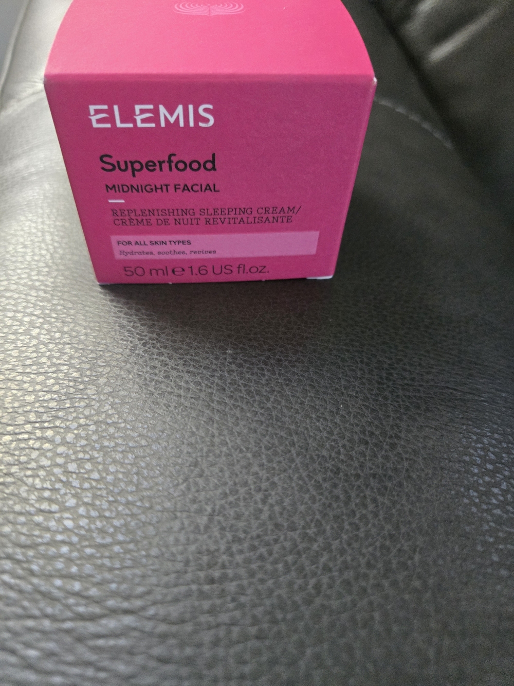 ELEMIS Superfood Midnight Facial Replenishing Cream - Hot Pink Packaging